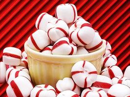 Red and White Soft Peppermint Puffs 1lb